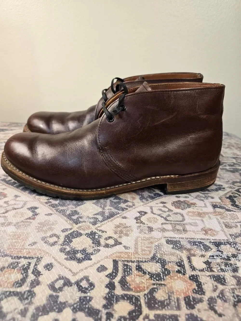 Red Wing 9017 Heritage Beckman Chukka Cigar Leather Work Mens Boots Size 11 D